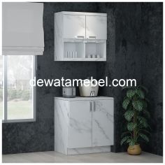 Kitchen Cabinet Size 80 - Siantano KC 01 A-1 & KC 01 B-1 / Marble